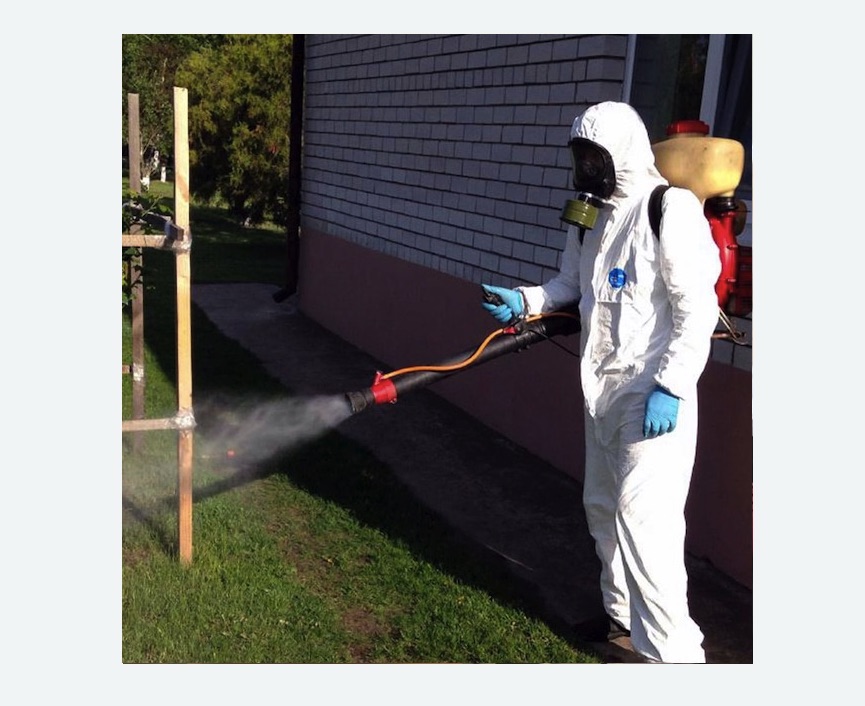 травля клещей на участке в Кондрово